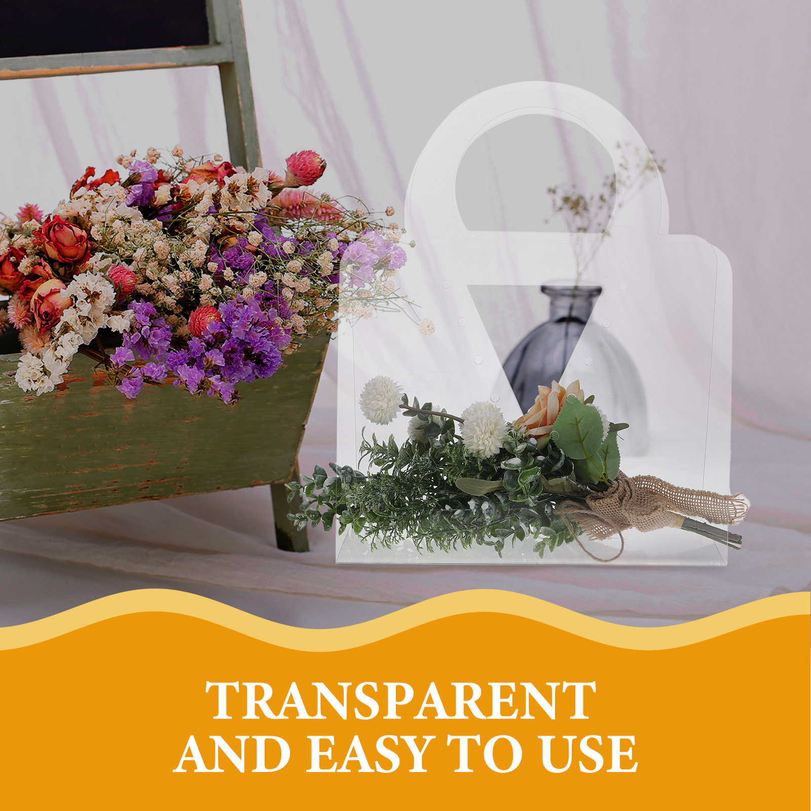4 Adet Şeffaf Buket Hediye Çan - The Florist Supply Shop incelemesi ve fiyatı