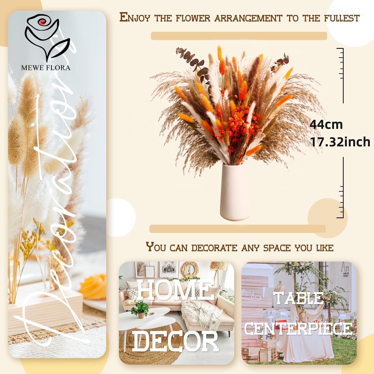 Kurutulmuş Doğal Çiçekler Pamp - Eucalyptus Preserved incelemesi ve fiyatı